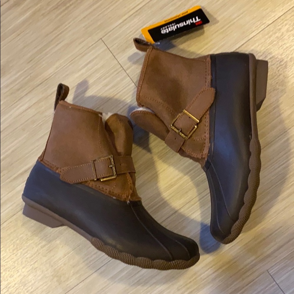 COPY - (NEW!) Sperry Rip Water Brown/Tan Boots (N…